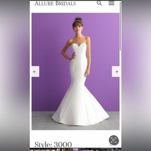 Allure 3000 ivory wedding gown. Size 16 but fits like a 10-12